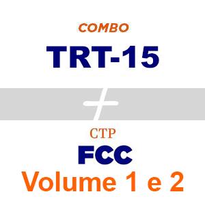 COMBO TRT 15ª + CTP FCC VOLUME 1 e 2  - Raciocínio Lógico Matemático