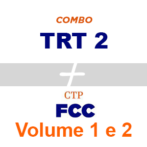 COMBO TRT 2ª REGIÃO + CTP FCC VOLUME 1 e 2  - Raciocínio Lógico Matemático e Matemática