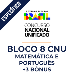 Matemática e Português para Bloco 8 CNU   - Dobradinha MPP do Básico ao Avançado