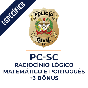 Raciocínio Lógico Matemático e Português para o concurso do PC-SC  - Aprenda com o Método MPP